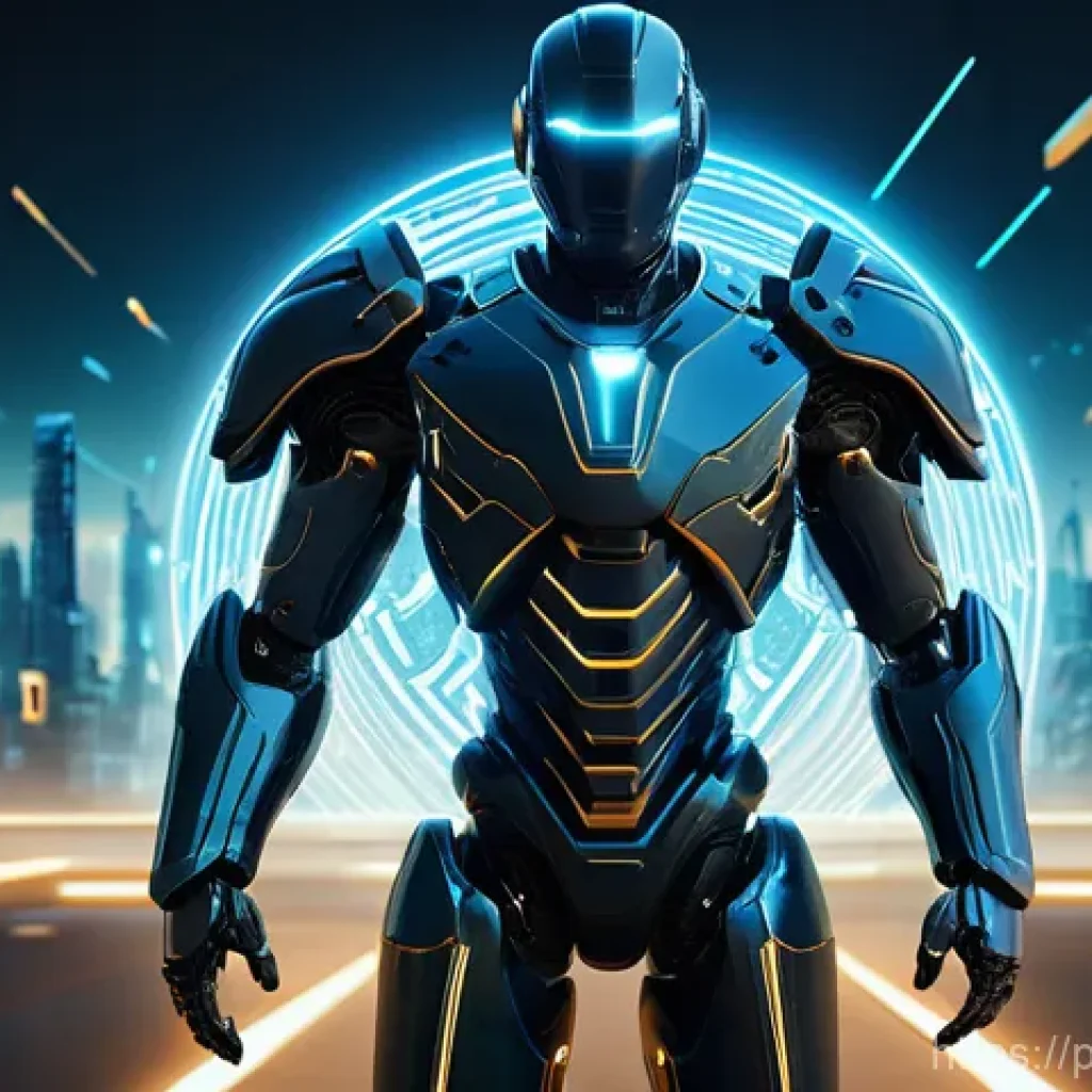 소셜 엔지니어링 공격 방지를 위한 기술적 솔루션 - **Prompt 1: The Digital Sentinel**
A futuristic, highly stylized digital sentinel, resembling a ...
