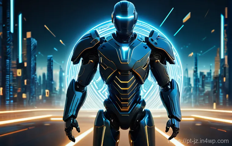 소셜 엔지니어링 공격 방지를 위한 기술적 솔루션 - **Prompt 1: The Digital Sentinel**
A futuristic, highly stylized digital sentinel, resembling a ...