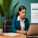 Home 19 소셜 엔지니어링 공격 대비 체크리스트 - A detailed digital art scene showing a Brazilian office environment where a professional woman cauti...